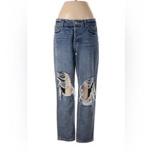 AFRM Women's Distressed Light Blue Boyfriend Jeans